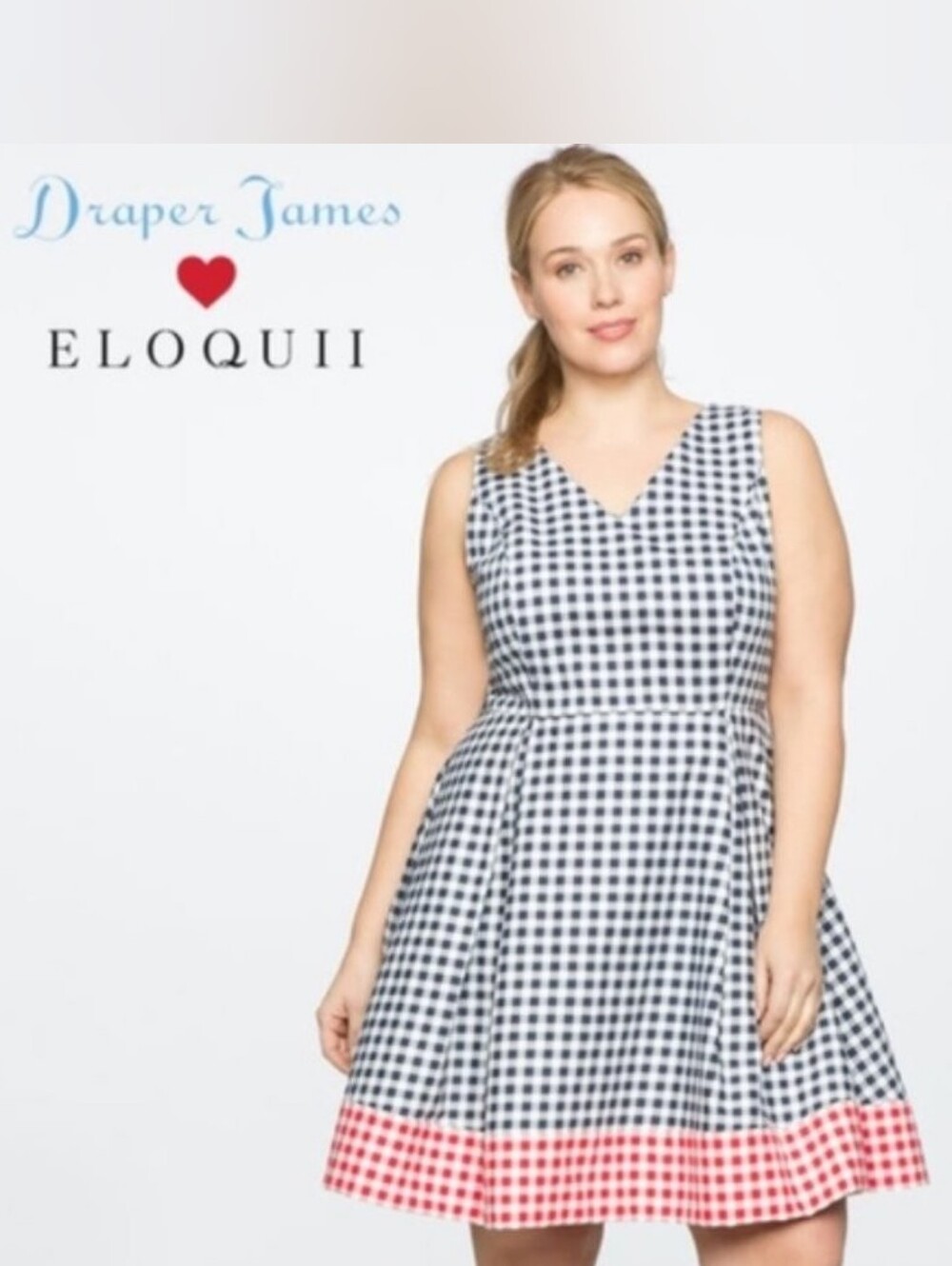 Draper James X Eloquii Gingham dress size 20
